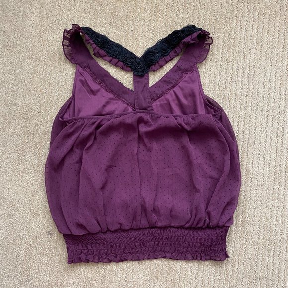 Cute Cropped Purple Tank - Picture 2 of 2